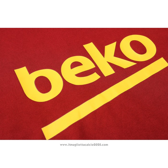 Tuta da Track FC Barcellona Manica Corta 2020 2021 Rosso
